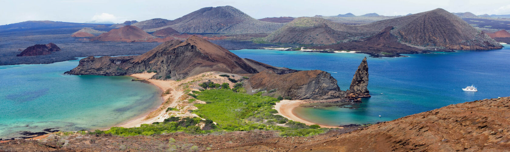 Panoramic View of Bartolome Island - Galapagos Islands, Ecuador.